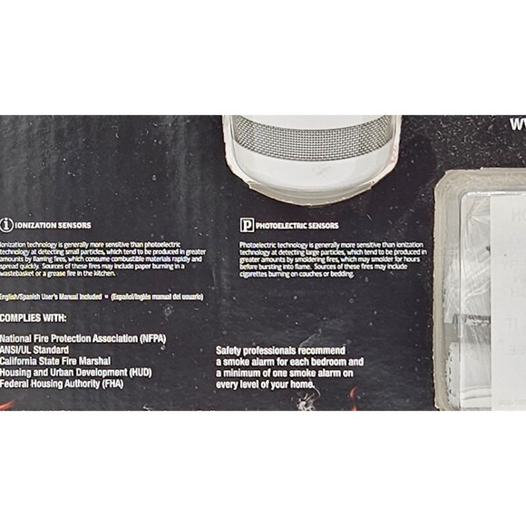 First Alert ATOM Smoke & Fire Alarms 2-PACK 761090 - P1000 Battery-Operated NEW - Picture 4 of 6